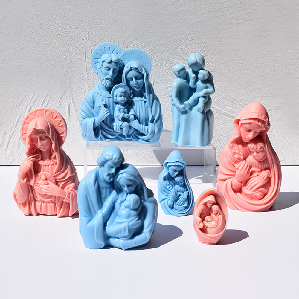 Candle Making Event - Candle Silicone Mold Colorful Mother And