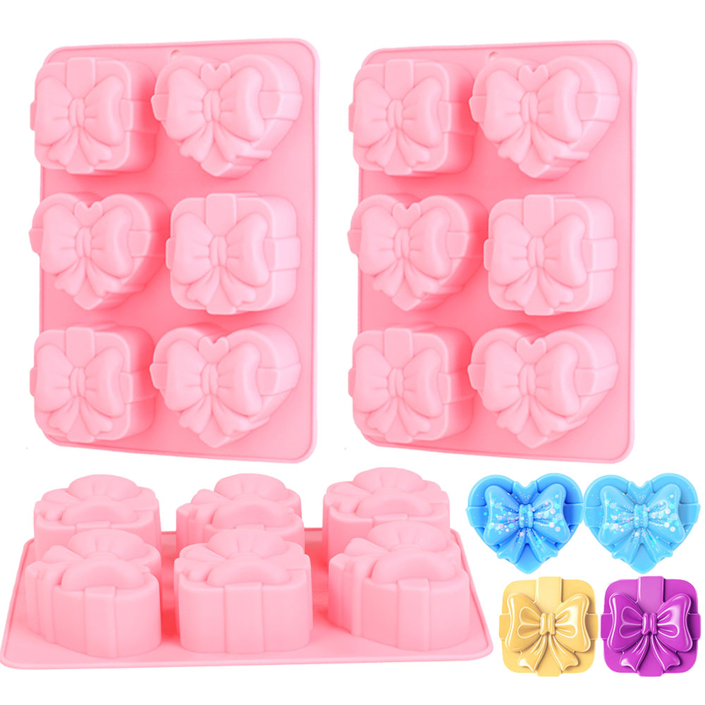 Candle Making Jelly - Square Heart Shape Silicone Mold 6