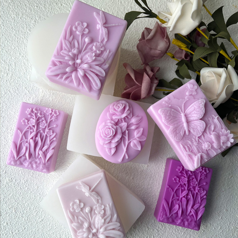 Candle Making Jelly - Dargonfly Soap Silicone Candle Mold Round