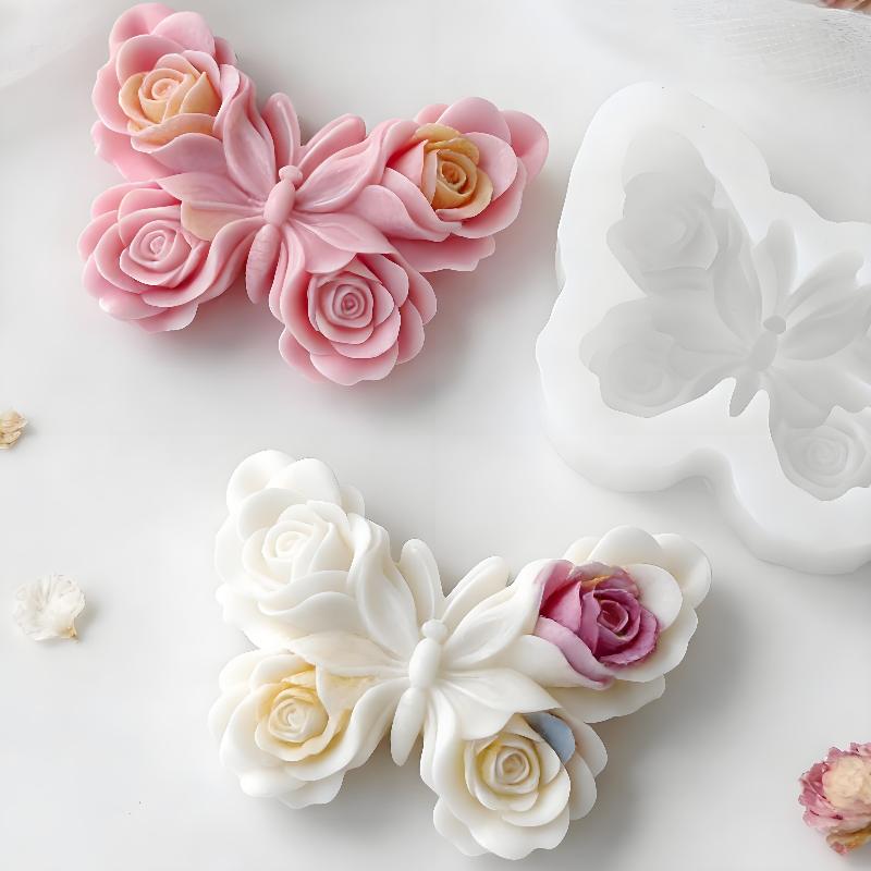 Candle Making Activity - DIY Rose Butterfly Form Silicone Mold