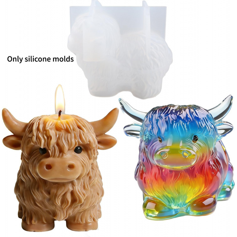 Candle Making Jelly - 1 Pieces3DSilicone mold in the shape