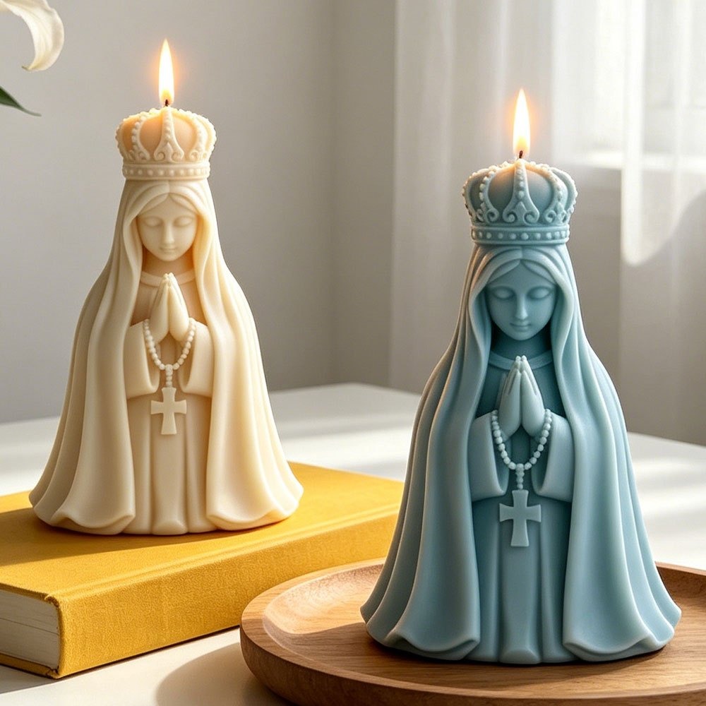 3D Crown Virgin Mary Silicone  - Candle Making Jelly review and price