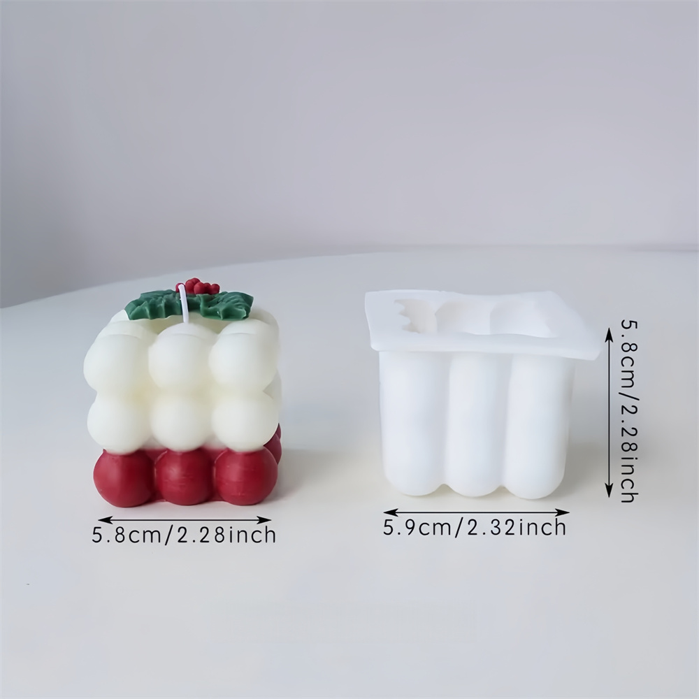 Christmas Holly Leaf Bubble Ca - Candle Making Jelly review and price
