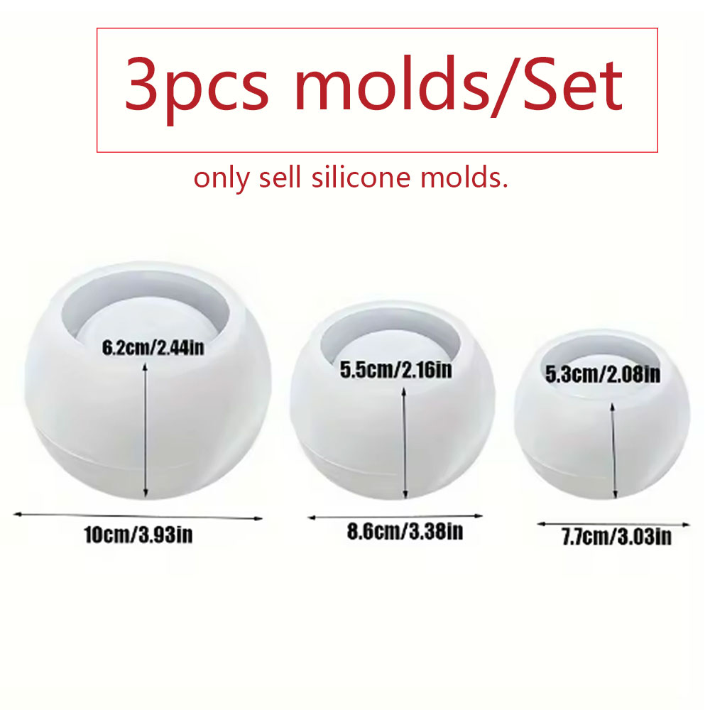 3pcs Round Flower Pot Silicone - Candle Making Uk review and price