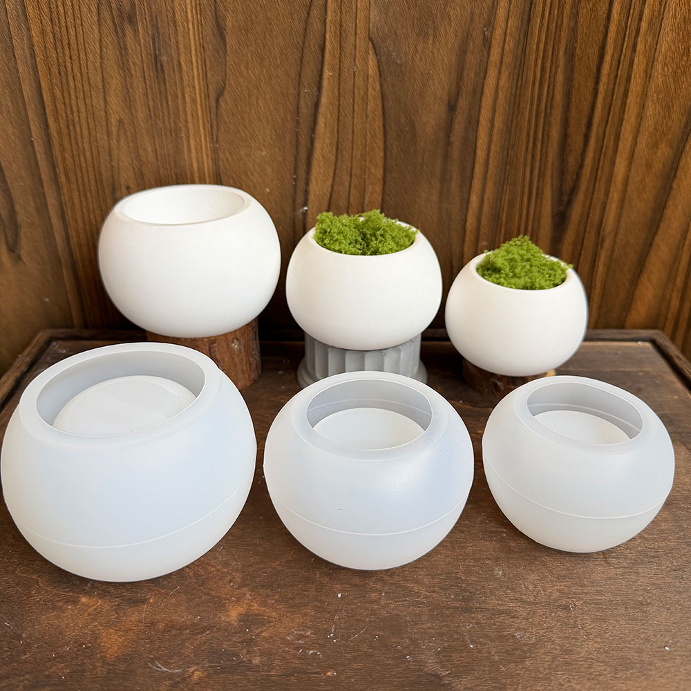 3pcs Round Flower Pot Silicone - Candle Making Uk review and price