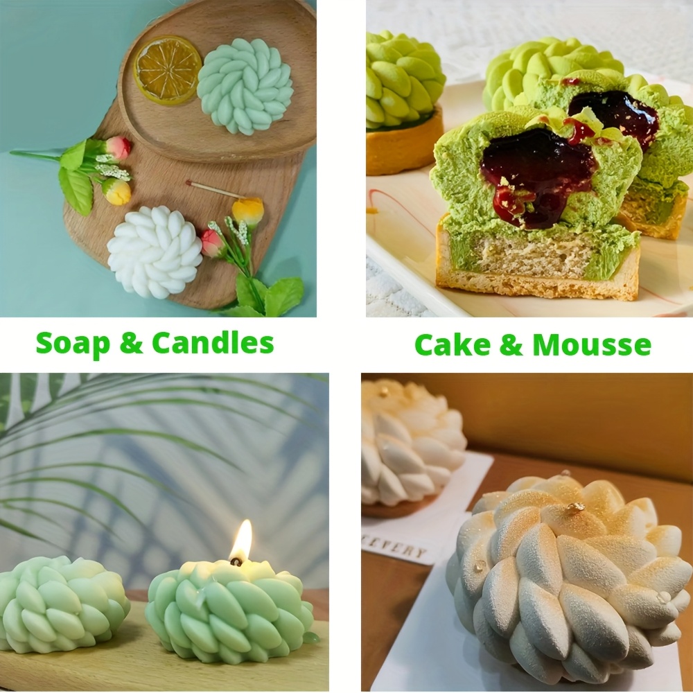 1Pc Cake Mold Santa Ana Floral - Candle Making Uk review and price