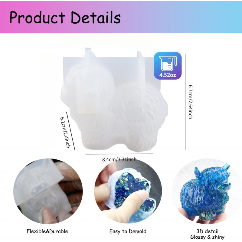 1 Pieces3DSilicone mold in the - Candle Making Jelly review and price
