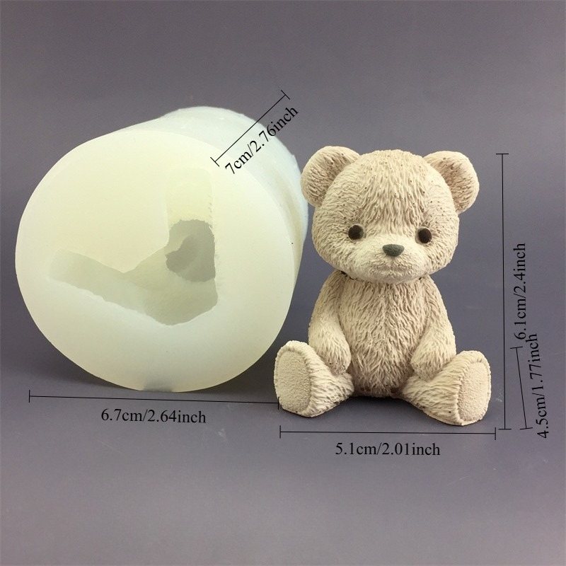 Cute Bear Honey Jar Silicone C - Candle Making Activity review and price