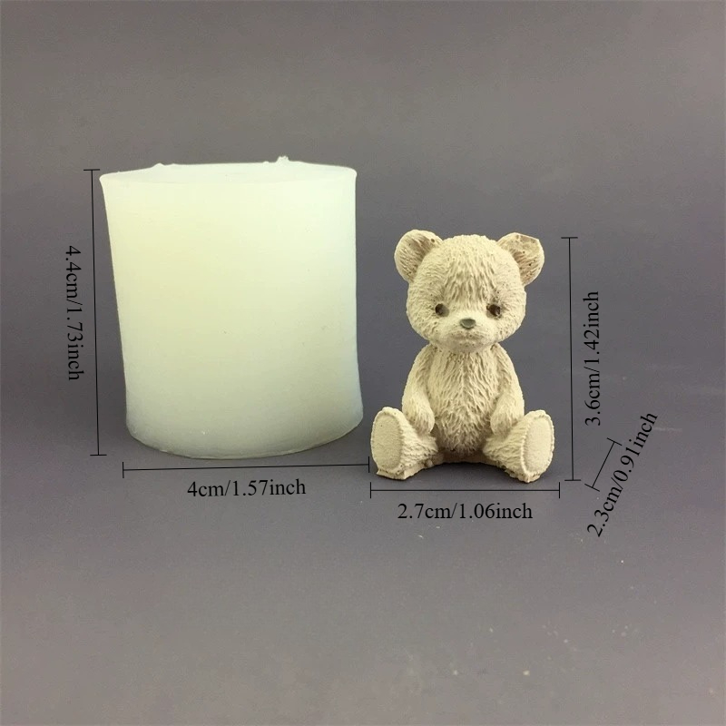 Cute Bear Honey Jar Silicone C - Candle Making Activity review and price